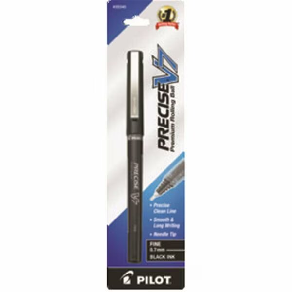 Precise V7 Roller Ball Pen .7mm Black, Pilot, Mfr#: 35340